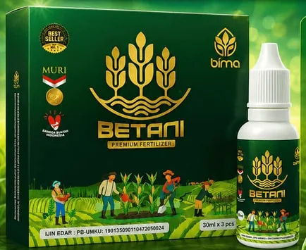 Kemasan BETANI Premium Fertilizer, 30ml x 3 botol